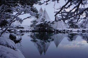 兼六園の雪景色H28.2.16 (2)